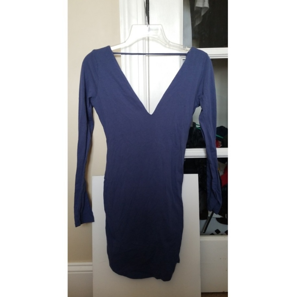 Blue tight dress